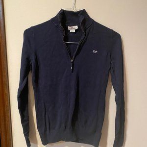 Vineyard Vines Navy Blue Quarter Zip Pullover